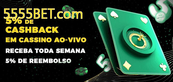 Promoções do cassino ao Vivo 5555BET.com